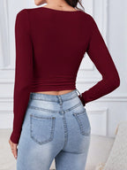 Square Neck Crop Tee