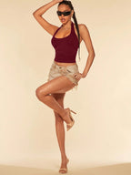 Halter Tank Top & Beach Cover-Up, Adorable Crop Top