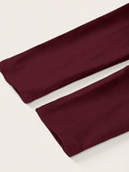 Casual Solid Color Versatile Outdoor Undershirt Hollow Out Long Sleeve Tight Fit T-Shirt