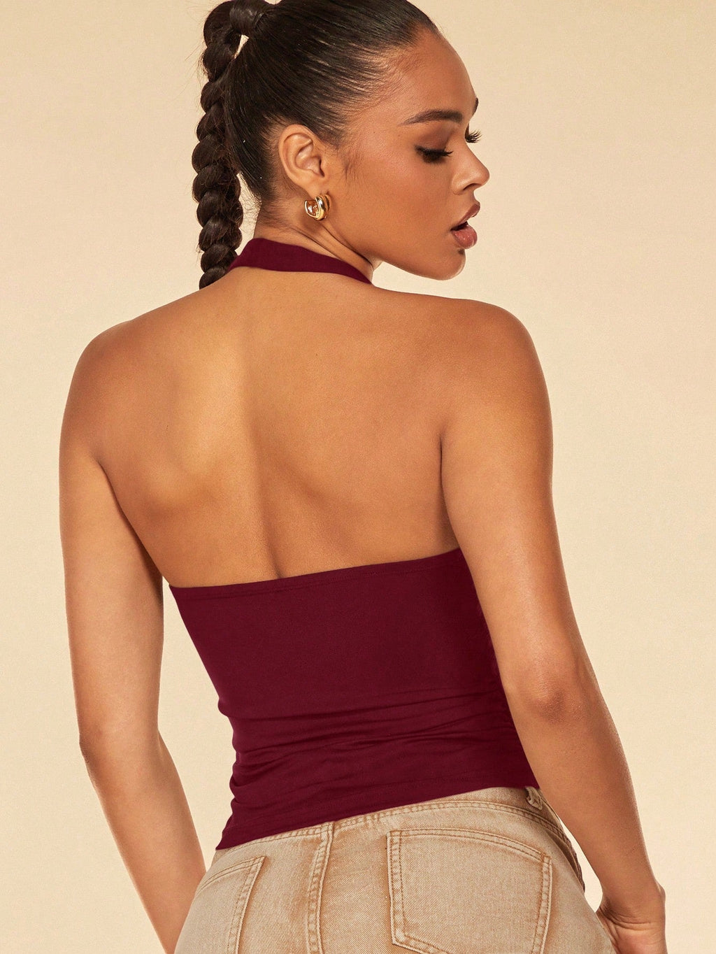Halter Tank Top & Beach Cover-Up, Adorable Crop Top
