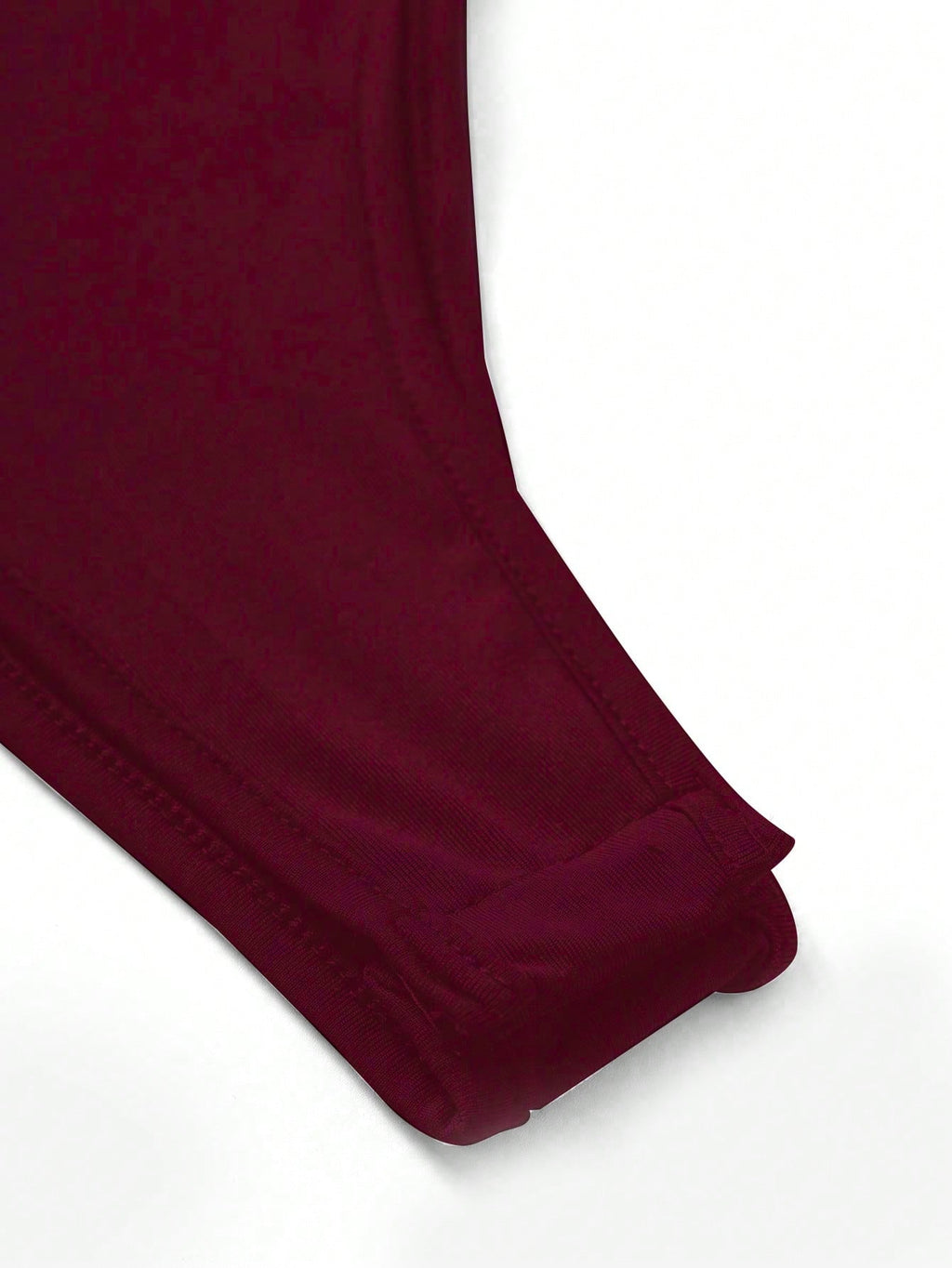 Casual Solid Color Stand Collar Bodysuit
