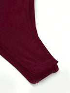 Casual Solid Color Stand Collar Bodysuit