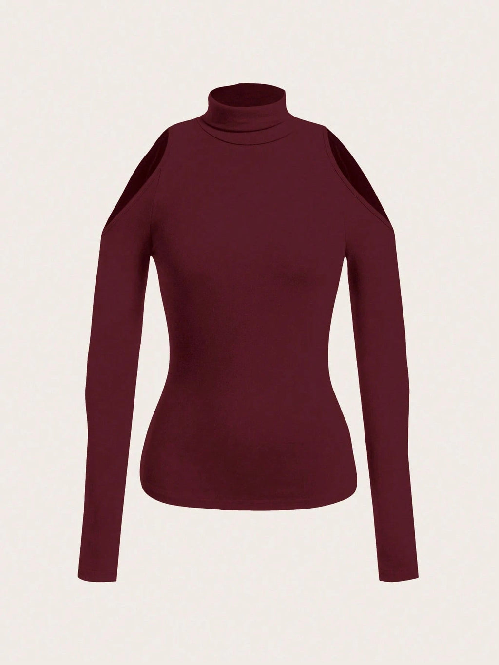 Casual Solid Color Versatile Outdoor Undershirt Hollow Out Long Sleeve Tight Fit T-Shirt