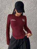 Campus Back To School Sports Jersey Short Sleeve Graphic Curved Hem T-Shirt Jersey