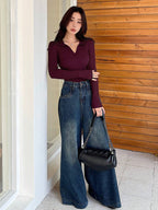 Casual Slim Fit Turtleneck Long Sleeve Sweater