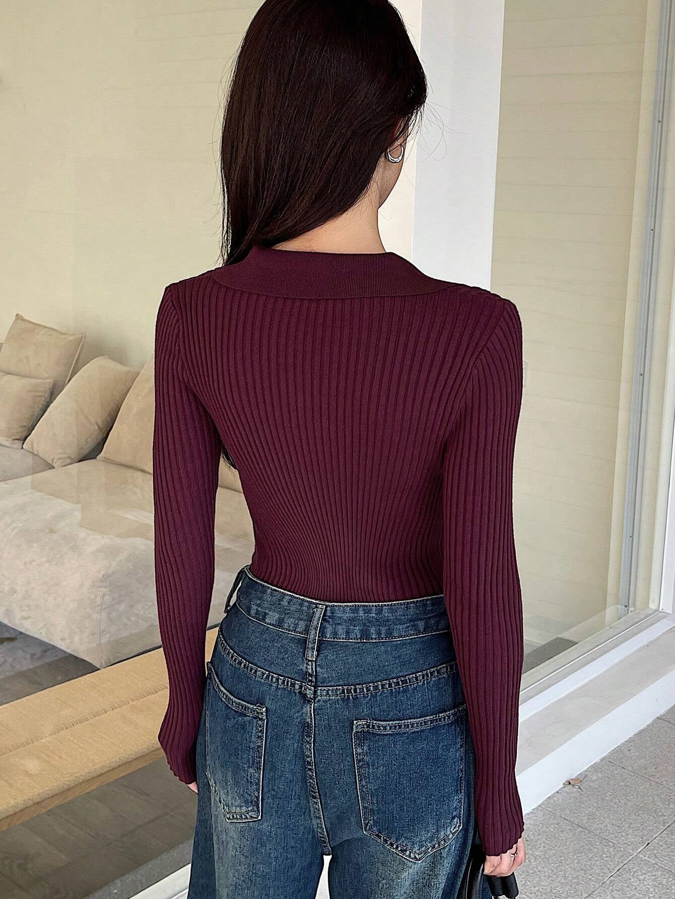 Casual Slim Fit Turtleneck Long Sleeve Sweater