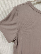 Short Sleeve Crew Neck Casual Solid Color T-Shirt, Slim Fit