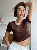 Lettuce Trim Crop Tee