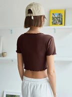 Lettuce Trim Crop Tee