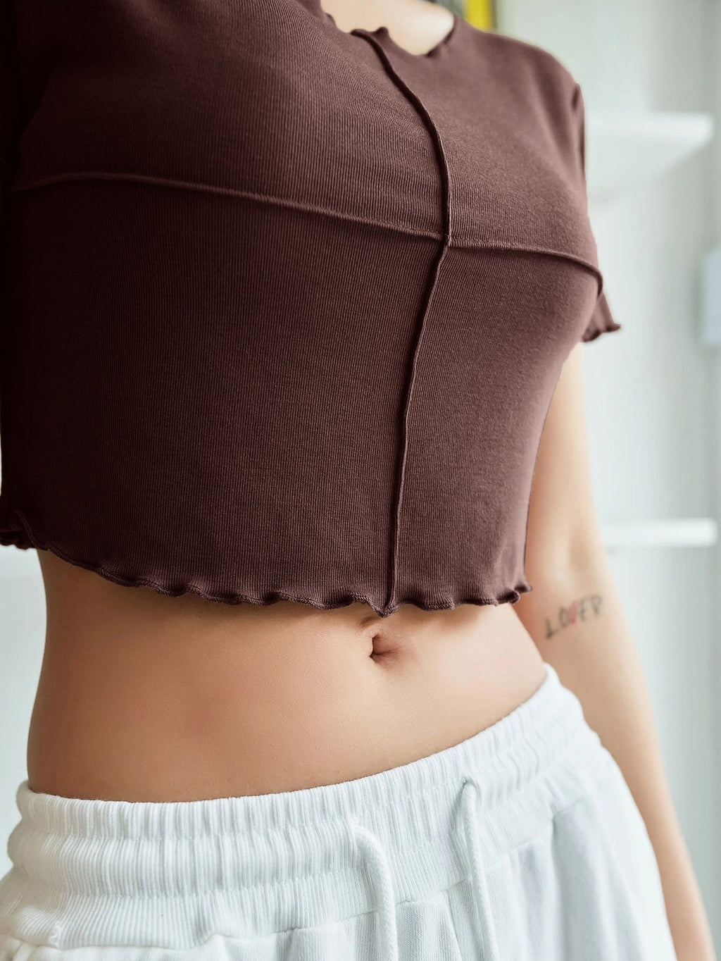 Lettuce Trim Crop Tee