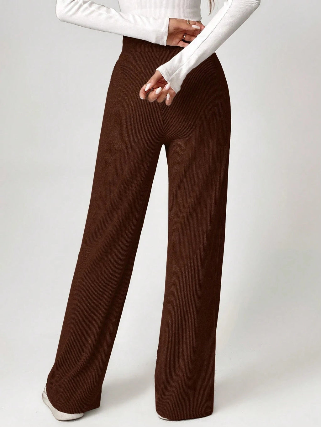 Solid Drawstring Slant Pocket Sweatpants