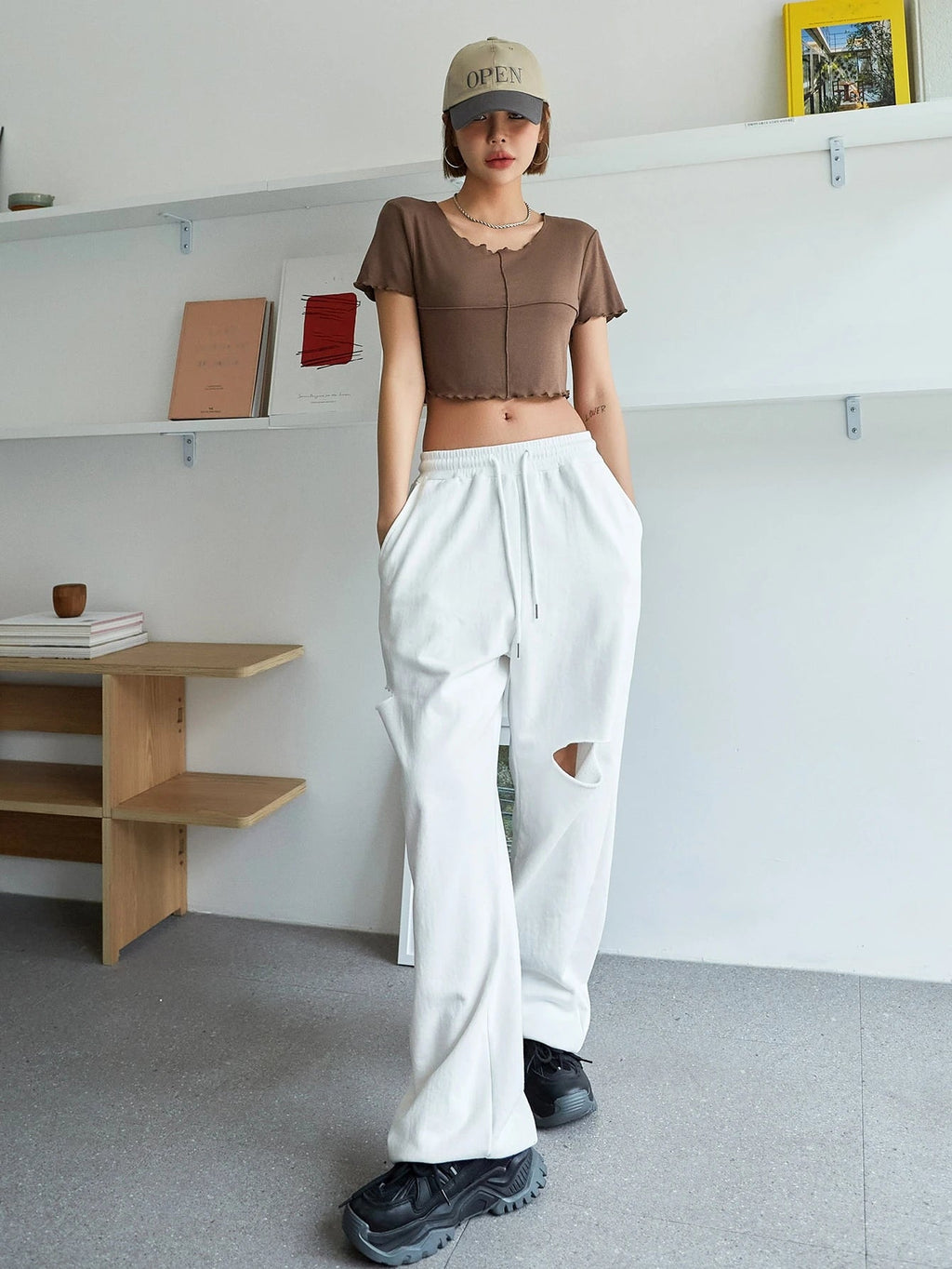 Lettuce Trim Crop Tee