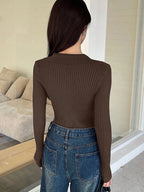 Casual Slim Fit Turtleneck Long Sleeve Sweater
