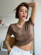 Lettuce Trim Crop Tee