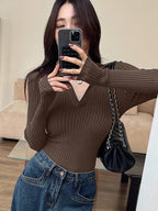 Casual Slim Fit Turtleneck Long Sleeve Sweater