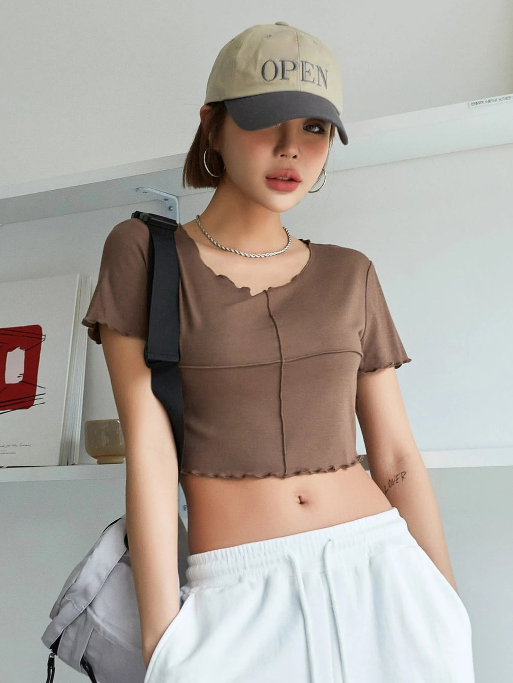 Lettuce Trim Crop Tee