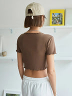Lettuce Trim Crop Tee