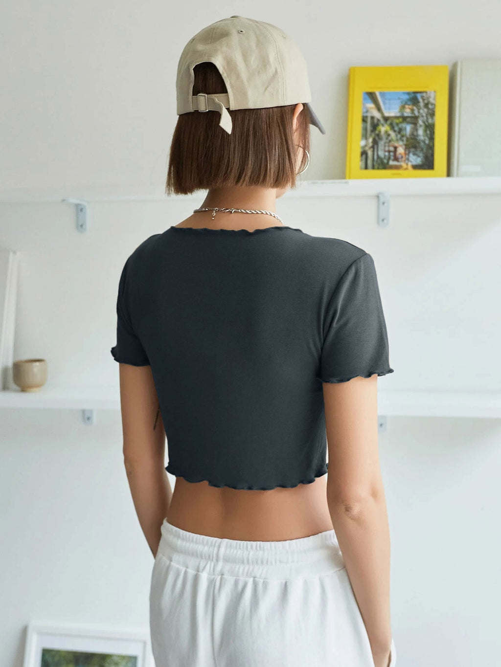 Lettuce Trim Crop Tee