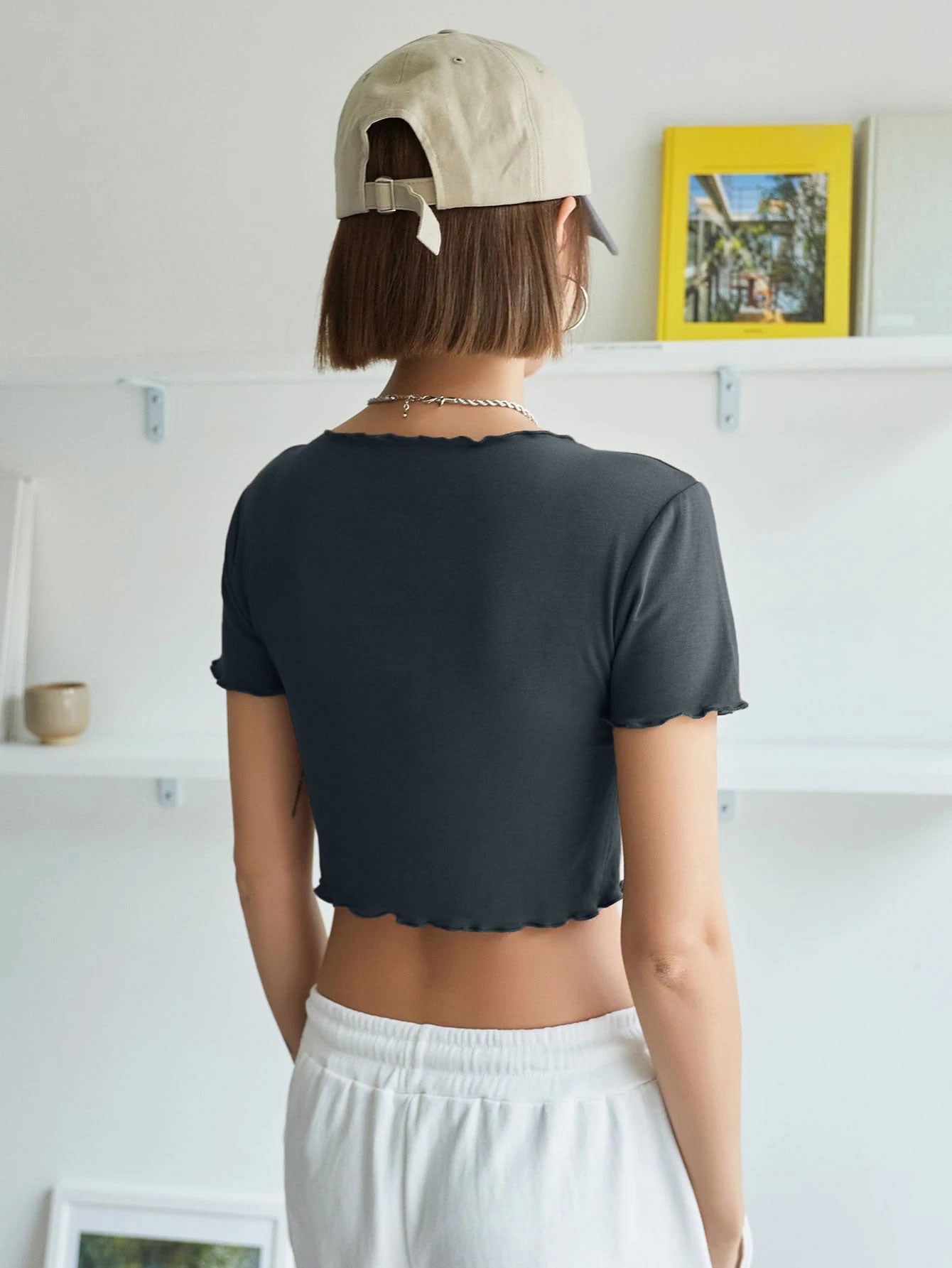 Lettuce Trim Crop Tee
