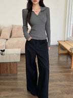 Casual Slim Fit Turtleneck Long Sleeve Sweater