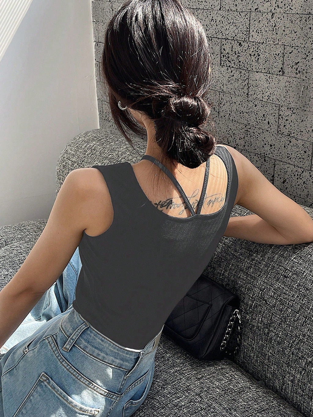 Slim Fit Halter Neck Camisole Top