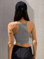 Solid Color Halter Top Going Out Tops Tank Tops