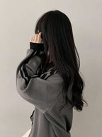 Contrast Color Block Striped Long Sleeve Casual Letter Print Sweatshirt, Collegiate Style, Long Sleeve Tops