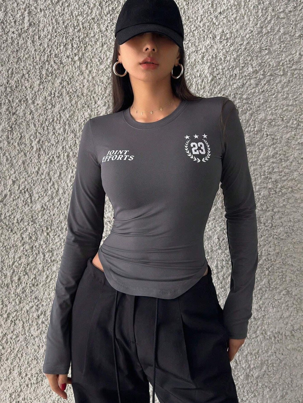 Campus Back To School Sports Jersey Short Sleeve Graphic Curved Hem T-Shirt Jersey