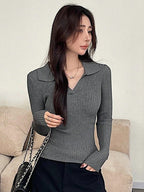 Casual Slim Fit Turtleneck Long Sleeve Sweater