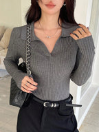 Casual Slim Fit Turtleneck Long Sleeve Sweater