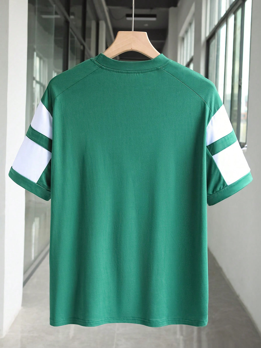 Number Print Patchwork Short Sleeve T-Shirt Graphic Tees Women Tops