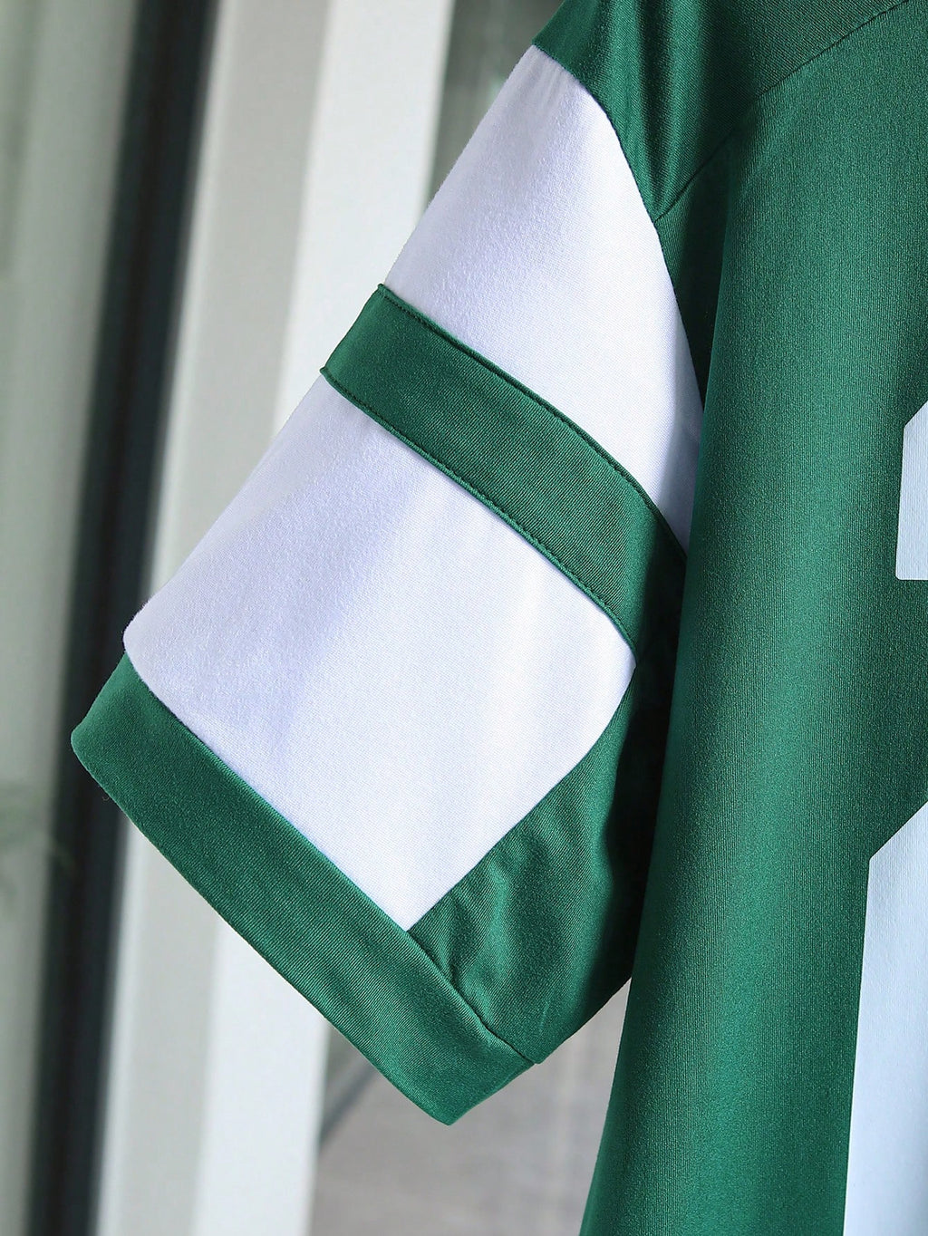 Number Print Patchwork Short Sleeve T-Shirt Graphic Tees Women Tops