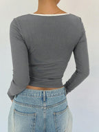Ballet Style Bow Slim Fit Ladies T-Shirt