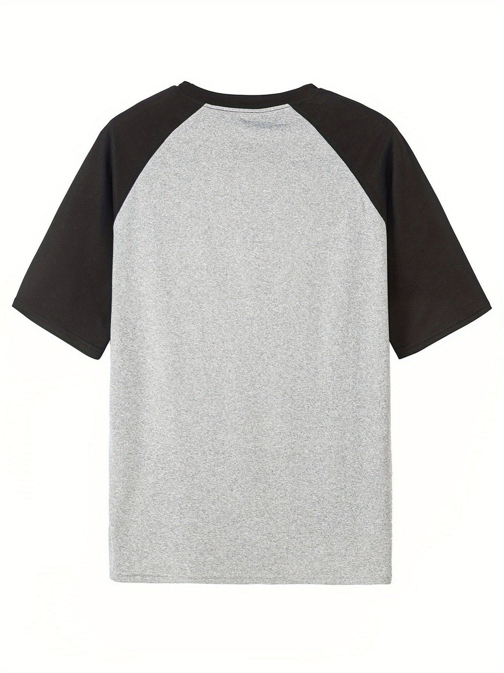 Color-Block Raglan Sleeve T-Shirt with Paris Letter Print