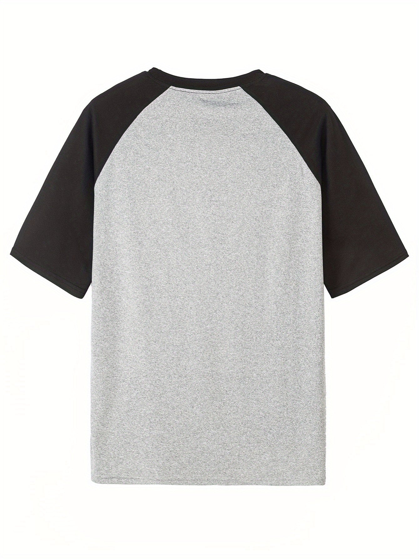 Color-Block Raglan Sleeve T-Shirt with Paris Letter Print