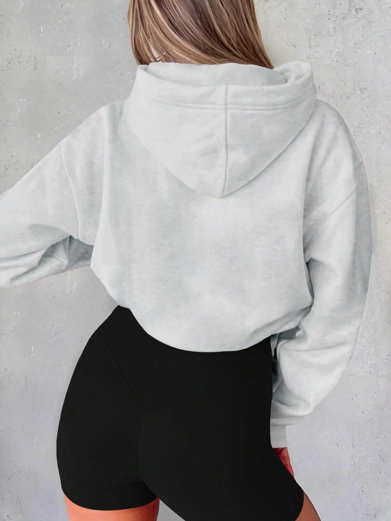 Casual Letter Printed Drawstring Hoodie Sweatshirt, Long Sleeve Tops Graduation