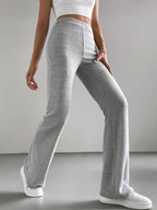 Solid Color High Waisted Pants