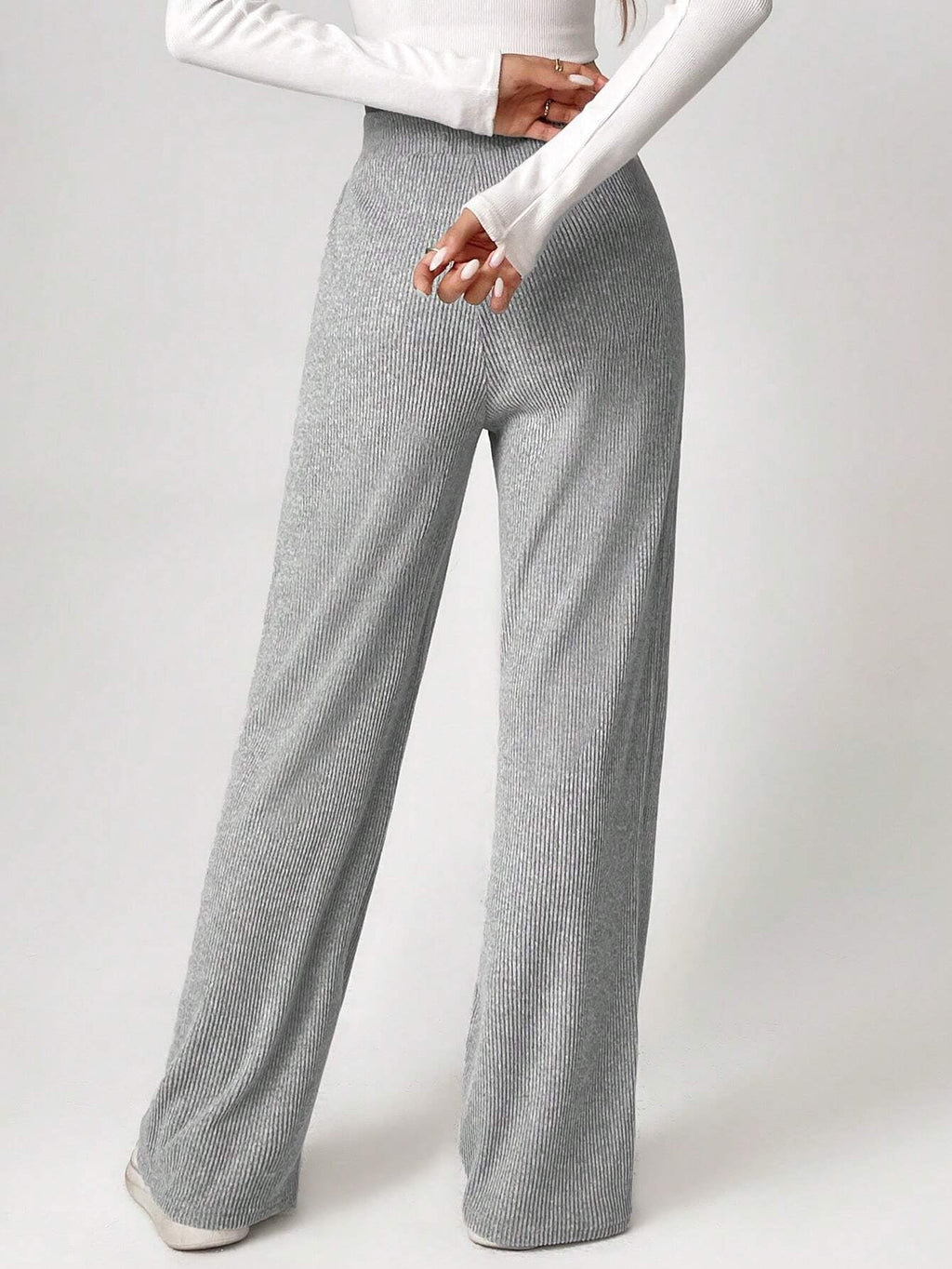 Solid Drawstring Slant Pocket Sweatpants