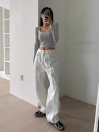 Square Neck Crop Tee