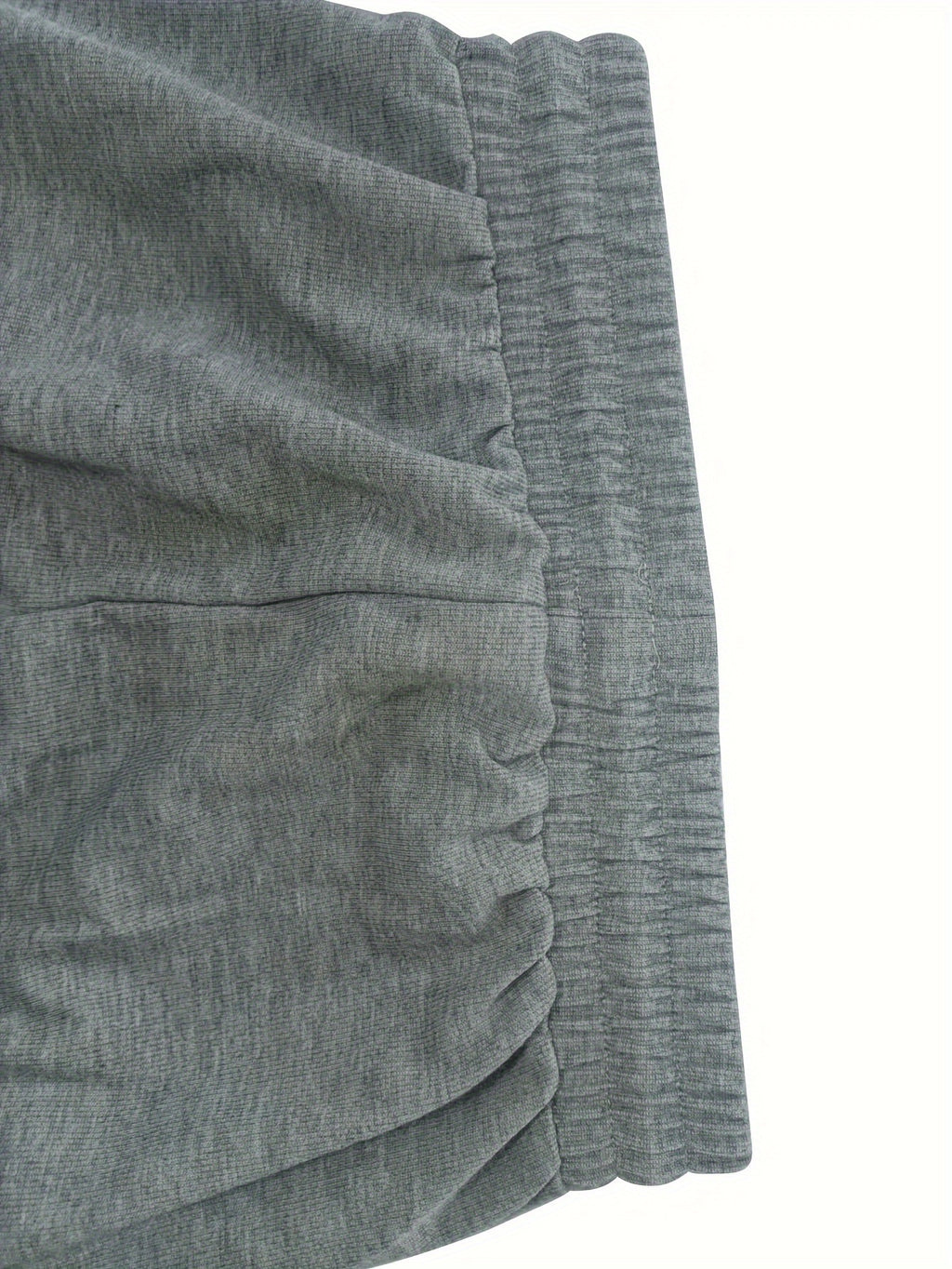 Drawstring Elastic Waist Sweatpants, Loose Fit Straight-Leg Joggers