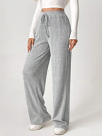 Solid Drawstring Slant Pocket Sweatpants