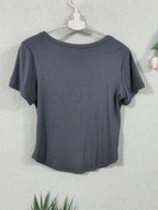 Short Sleeve Crew Neck Casual Solid Color T-Shirt, Slim Fit