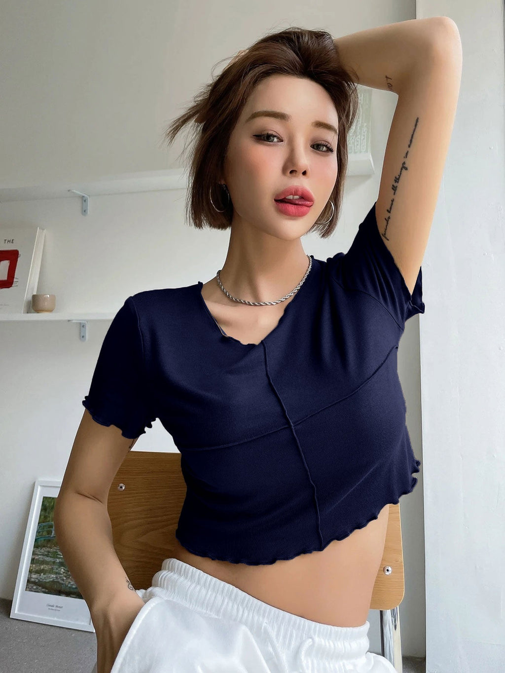Lettuce Trim Crop Tee