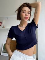 Lettuce Trim Crop Tee