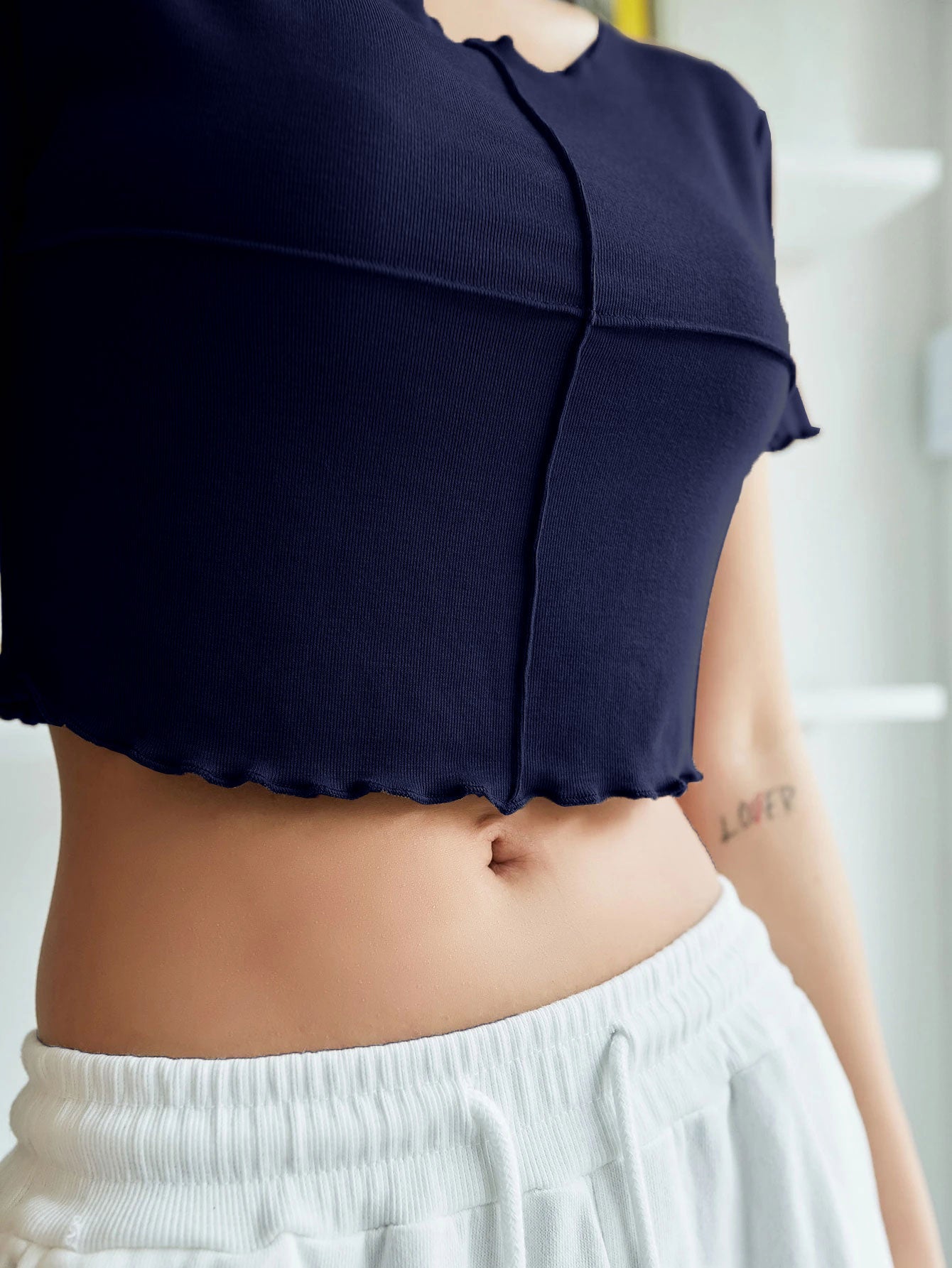 Lettuce Trim Crop Tee