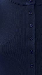 Ribbed Knit Cardigan - Stylish Solid Color T-Shirt with Full-Button Front and Ribbed Detailing, Perfect for Casual Wear