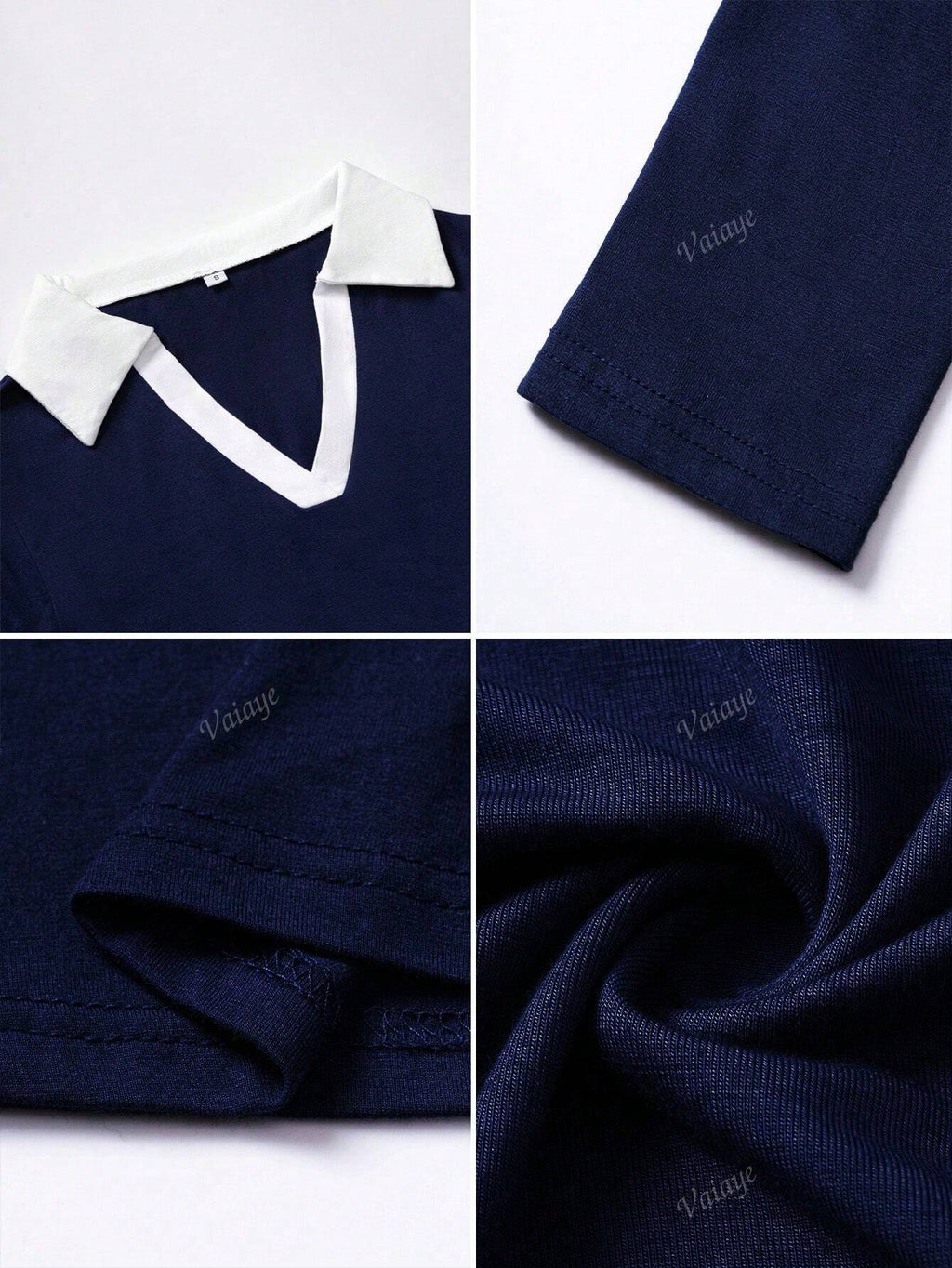 Elegant Polo-Collar Christmas Top For Commute And Daily Wear