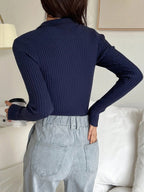Casual Slim Fit Turtleneck Long Sleeve Sweater