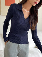Casual Slim Fit Turtleneck Long Sleeve Sweater