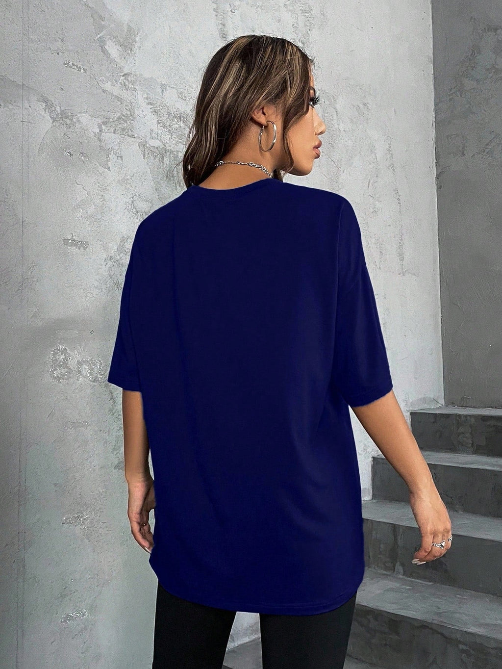 Minimalist English Printed Casual Street Style T-Shirt Graphic Tees Women Tops